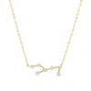 Gold Trip Women's Virgo Zodiac Constellation Necklace In Gold In Gold