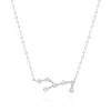 Gold Trip Women's Virgo Zodiac Constellation Necklace In Silver In Metallic