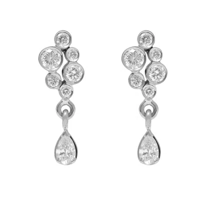 Gold Trip Women's Waterfall Earrings In Silver In Metallic