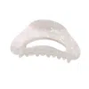 Gold Trip Women's White Pearlescent Snow Claw Clip In White