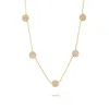 Gold Trip Women's White / Silver / Gold Aurora Charm Necklace In Gold