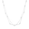 Gold Trip Women's White / Silver Layered Pearl Satellite Necklace In Silver In Metallic