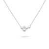 Gold Trip Women's White / Silver Pearl Cluster Necklace In Silver