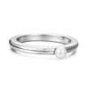 Gold Trip Women's White / Silver Pearl Stacker Ring In Silver In Metallic