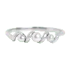 Gold Trip Women's White / Silver Pearl Twist Ring In Silver