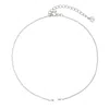 Gold Trip Women's White / Silver Single Pearl Anklet In Silver
