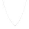 Gold Trip Women's White / Silver Single Pearl Necklace In Silver In Metallic