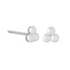 Gold Trip Women's White / Silver Treble Pearl Earrings In Silver In Silver