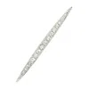 Gold Trip Women's White / Silver Vintage Silver Embellished Bar Brooch In Metallic