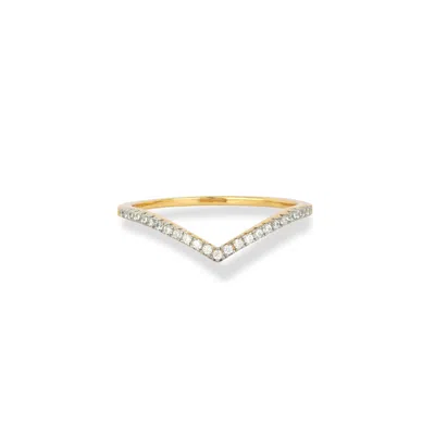Gold Trip Women's Wishbone Ring In Gold