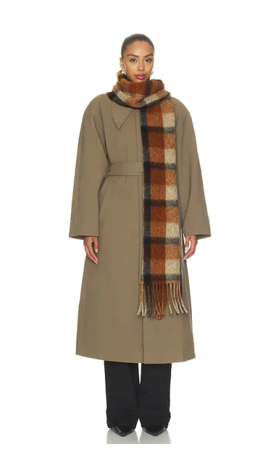 Goldbergh Akiko Scarf In Deep Mocha