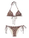 Goldbergh Animal-print Bikini Set In Brown
