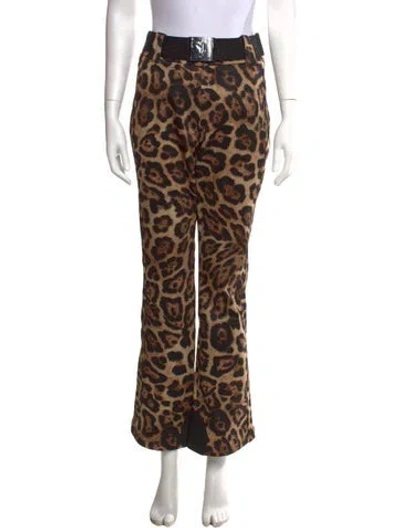 Pre-owned Goldbergh Animal Print Ski Pants W/ Tags In Black