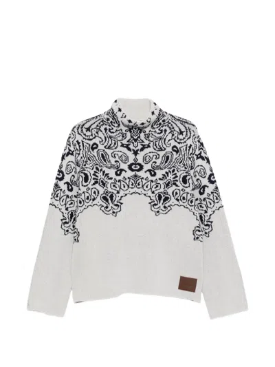 Goldbergh Anshin Paisley-pattern Sweater In Gray