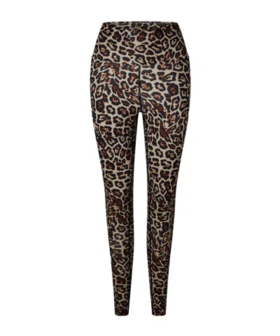 Goldbergh Athletic Leggings In Animal Print