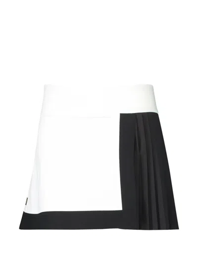 Goldbergh Axelle Pleated Mini Skirt In White