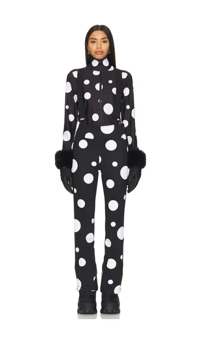 Goldbergh Ballon Softshell Salopette In Dot Black