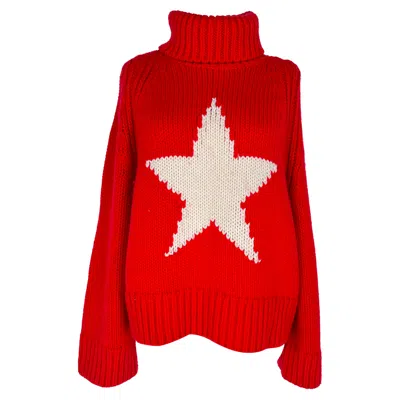 Pre-owned Goldbergh Beauty Star Knitwear Sweater In Red Wool