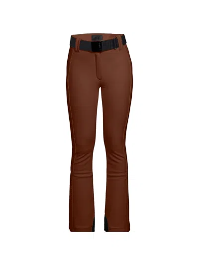 Goldbergh Belted Zip-cuff Ski Pants In Brown