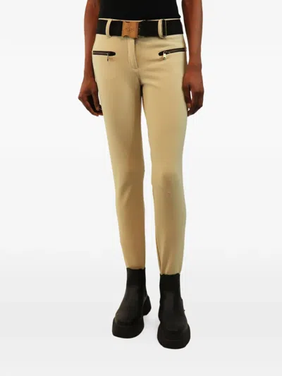 Pre-owned Goldbergh Belted Zip-pocket Ski Pants In Neutrals