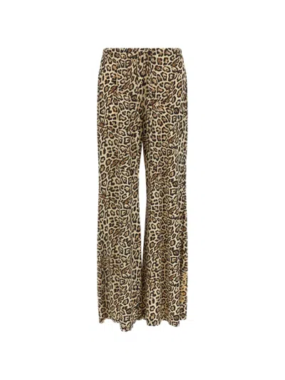 Goldbergh Bianca Jaguar-print Palazzo Pants In Multi
