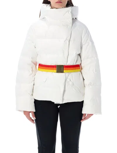 Goldbergh Bufera Belted Ski Jacket In Gray