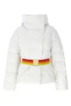 Goldbergh Bufera Belted Ski Jacket In White