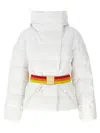 Goldbergh Bufera Belted Ski Jacket In White