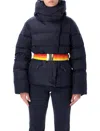 Goldbergh Bufera Belted Ski Jacket In Blue