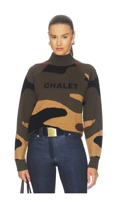 Goldbergh Camo Glow Sweater In Green