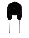 Goldbergh Cher Fluffy Aviator Hat In Black