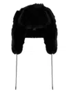 Goldbergh Cher Fluffy Aviator Hat In Black