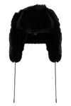 Goldbergh Cher Fluffy Aviator Hat In Black