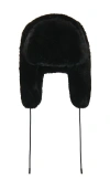 Goldbergh Cher Fluffy Aviator Hat In Black