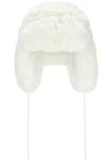 Goldbergh Cher Fluffy Aviator Hat In Cream