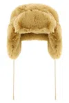 Goldbergh Cher Fluffy Aviator Hats Beige In Sand