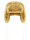 Goldbergh Cher Fluffy Aviator Hats Beige In Yellow