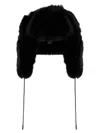 Goldbergh Cher Fluffy Aviator Hat In Black