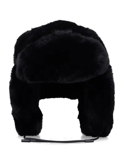 Goldbergh Cher Fur Hat In Black