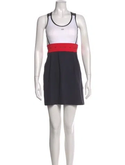 Pre-owned Goldbergh Colorblock Pattern Mini Dress W/ Tags In Multi
