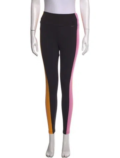 Pre-owned Goldbergh Colorblock Pattern Skinny Leg Pants In Black