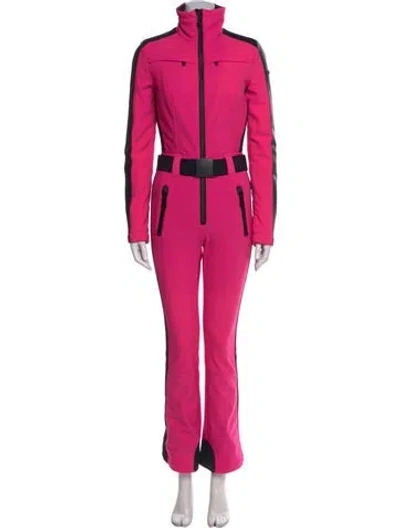 Pre-owned Goldbergh Colorblock Pattern Turtleneck Jumpsuit In Pink