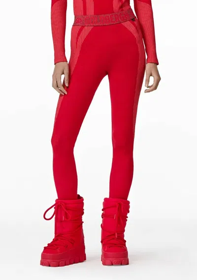Goldbergh Contour Baselayer Pant In Flame In Red