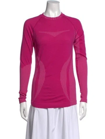 Pre-owned Goldbergh Crew Neck Long Sleeve Top In Pink