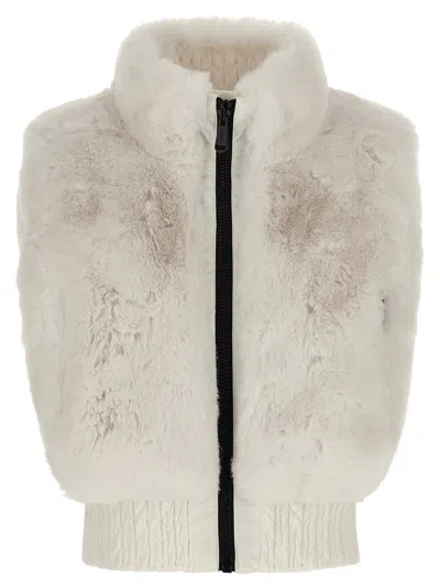 Goldbergh 'dahlia' Reversible Vest In Neutral