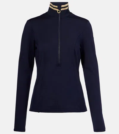 Goldbergh Diane Half-zip Ski Top In Blue