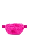 Goldbergh Doux Fanny Pack With Imi Fur In Pink