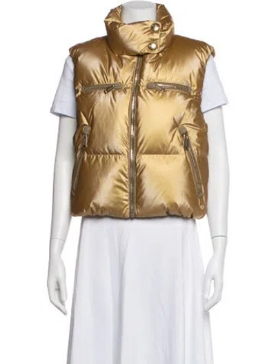 Pre-owned Goldbergh Down Jacket In Gold/metallic