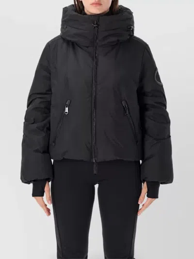 Goldbergh Down Parka Coat In Black