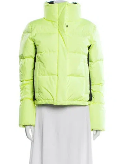 Pre-owned Goldbergh Down Puffer Jacket In Green
